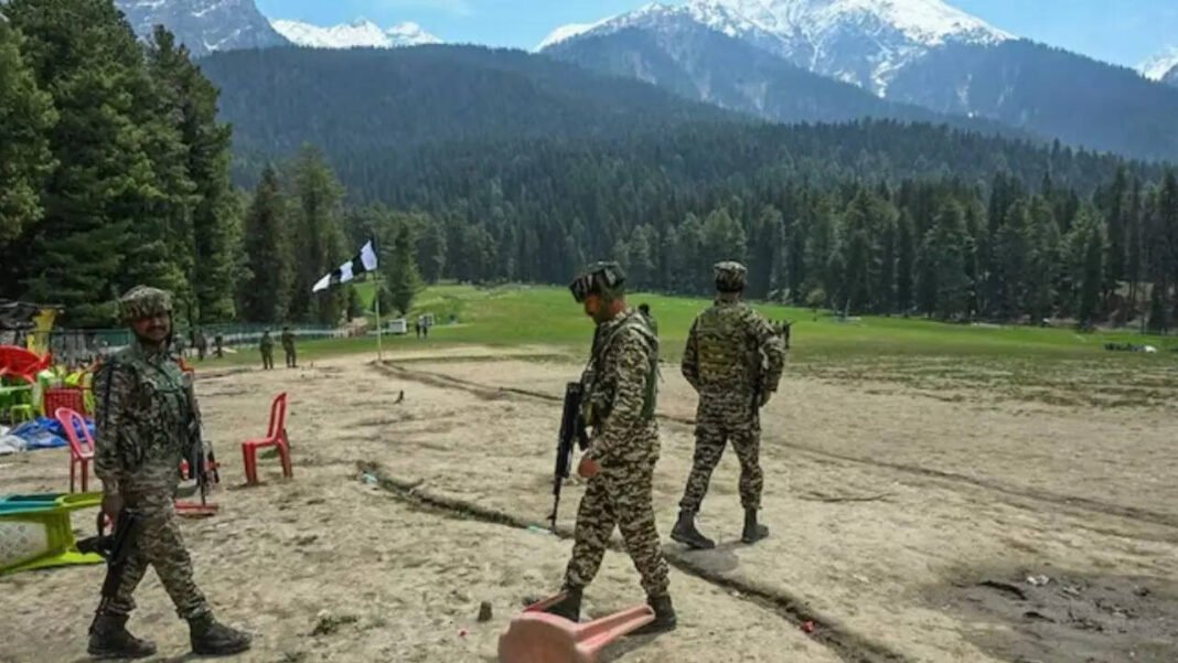 "ಪಹಲ್ಗಾಮ್ ಬೈಸರನ್ ಕಣಿವೆಯ ದೃಶ್ಯ ಮತ್ತು ಭದ್ರತಾ ವಾತಾವರಣ"