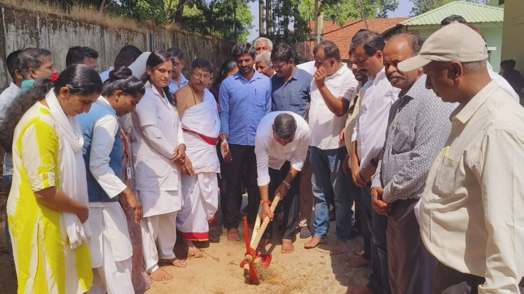 ಸಕಲೇಶಪುರ ಕ್ರಾಫರ್ಡ್ ಆಸ್ಪತ್ರೆಯಲ್ಲಿ ನೂತನ ಲ್ಯಾಬ್ ಕಟ್ಟಡಕ್ಕೆ ಶಾಸಕ ಸಿಮೆಂಟ್ ಮಂಜು ಭೂಮಿ ಪೂಜೆ