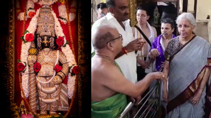 udupi-sri-krishna-nirmala-sitharaman ಉಡುಪಿ ಶ್ರೀಕೃಷ್ಣ ಮಠದಲ್ಲಿ ದೇವರ ದರ್ಶನ ಪಡೆಯುತ್ತಿರುವ ಕೇಂದ್ರ ಸಚಿವೆ ನಿರ್ಮಲಾ ಸೀತಾರಾಮನ್