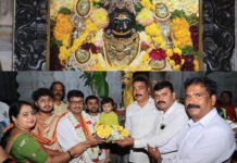 ಹಾಸನ: ಆಷಾಢ ಮಾಸದ ಕಡೆಯ ಶುಕ್ರವಾರ: ಕಾಳಿಕಾಂಬ ಕಮಠೇಶ್ವರ ದೇವಾಲಯದಲ್ಲಿ ರಂಗಪೂಜೆ