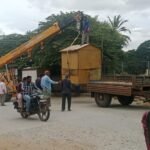 ಹಳೇಬೀಡು: ಹೊಯ್ಸಳೇಶ್ವರ ದೇವಾಲಯದ ಸುತ್ತಮುತ್ತಲಿನ ಗೂಡಂಗಡಿಗಳು ತೆರವು