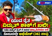 ಸಕಲೇಶಪುರ: ವಿದ್ಯುತ್ ತಗುಲಿ ಯುವ ರೈತ ದುರ್ಮರಣ; 11 ಕೆ.ವಿ. ಲೈನ್ಗೆ ತಾಗಿದ ಏಣಿ | Sakleshpur News